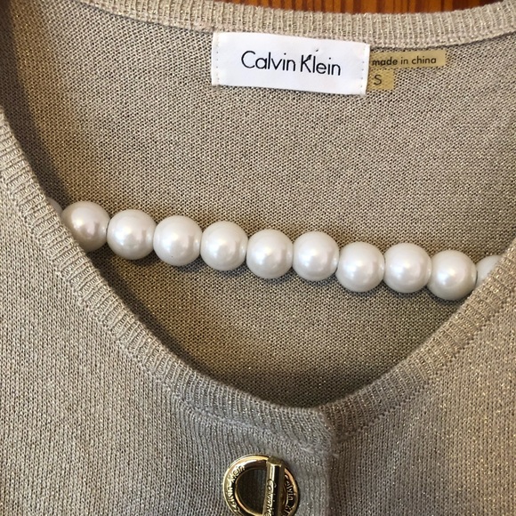 Gold Shimmer CK cardigan - Picture 6 of 6